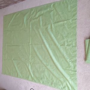Green black out curtains/panels